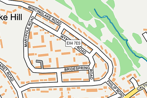 EX4 7ES map - OS OpenMap – Local (Ordnance Survey)