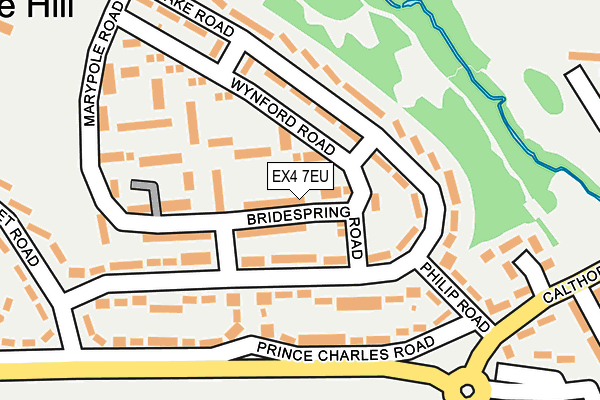 EX4 7EU map - OS OpenMap – Local (Ordnance Survey)