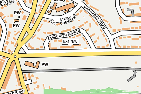 EX4 7EW map - OS OpenMap – Local (Ordnance Survey)