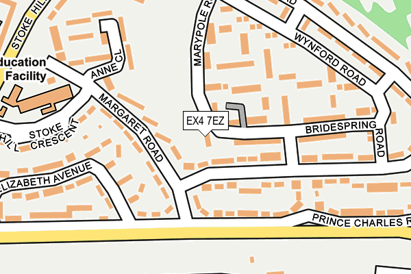 EX4 7EZ map - OS OpenMap – Local (Ordnance Survey)
