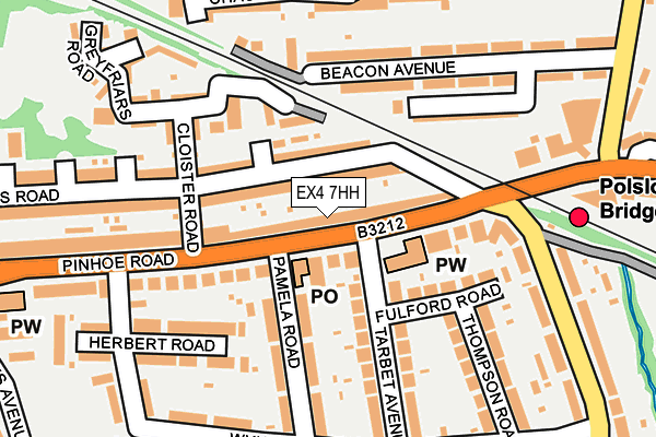 EX4 7HH map - OS OpenMap – Local (Ordnance Survey)