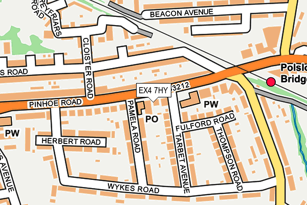 EX4 7HY map - OS OpenMap – Local (Ordnance Survey)