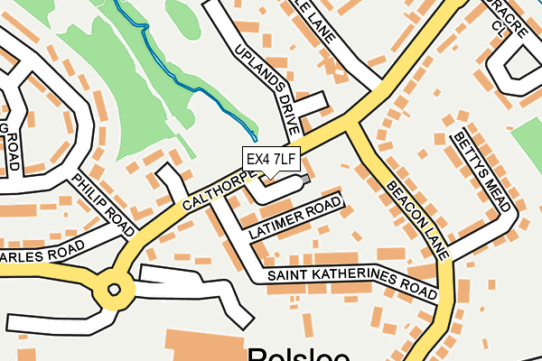 EX4 7LF map - OS OpenMap – Local (Ordnance Survey)