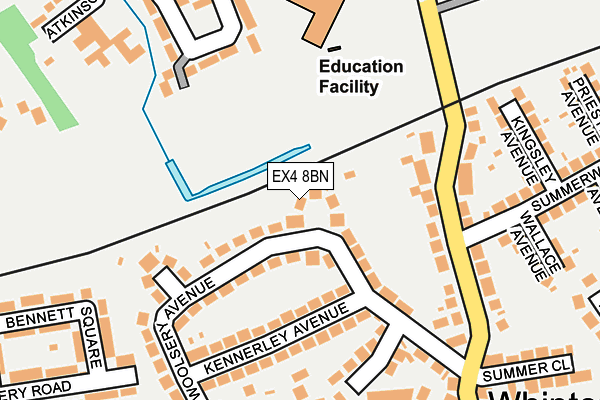 EX4 8BN map - OS OpenMap – Local (Ordnance Survey)