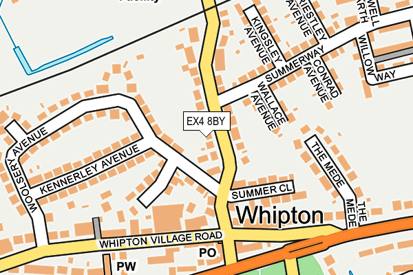 EX4 8BY map - OS OpenMap – Local (Ordnance Survey)