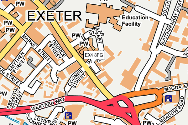EX4 8FG map - OS OpenMap – Local (Ordnance Survey)