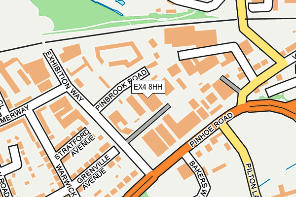 EX4 8HH map - OS OpenMap – Local (Ordnance Survey)