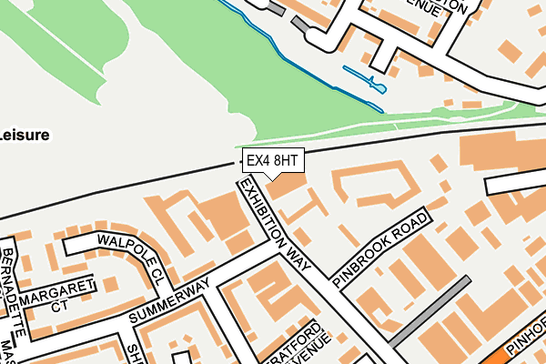 EX4 8HT map - OS OpenMap – Local (Ordnance Survey)