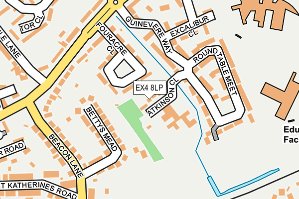 EX4 8LP map - OS OpenMap – Local (Ordnance Survey)