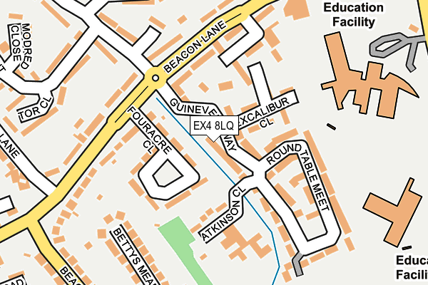 EX4 8LQ map - OS OpenMap – Local (Ordnance Survey)