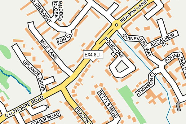 EX4 8LT map - OS OpenMap – Local (Ordnance Survey)
