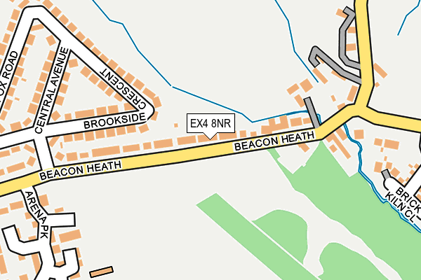 EX4 8NR map - OS OpenMap – Local (Ordnance Survey)