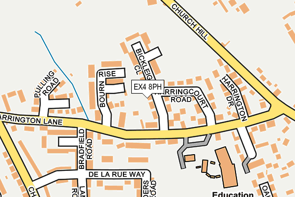 EX4 8PH map - OS OpenMap – Local (Ordnance Survey)