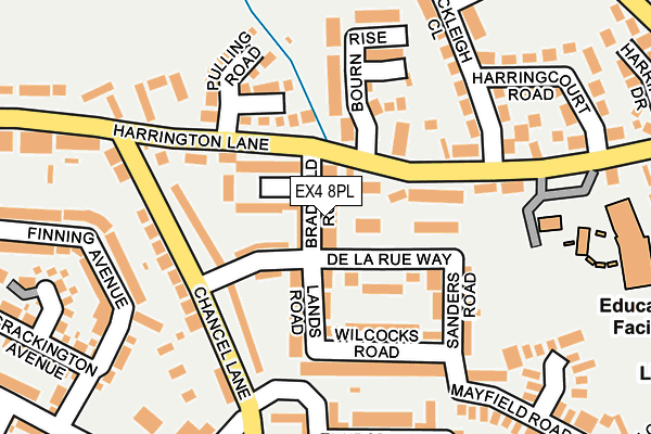 EX4 8PL map - OS OpenMap – Local (Ordnance Survey)