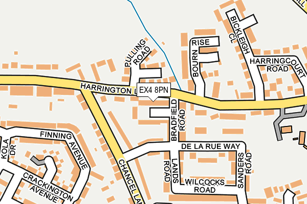 EX4 8PN map - OS OpenMap – Local (Ordnance Survey)