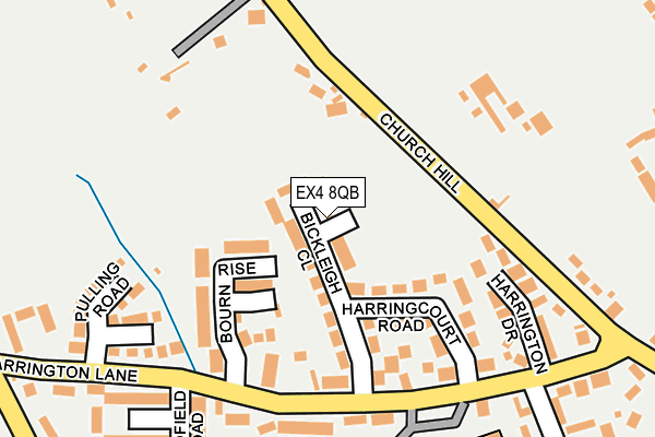 EX4 8QB map - OS OpenMap – Local (Ordnance Survey)