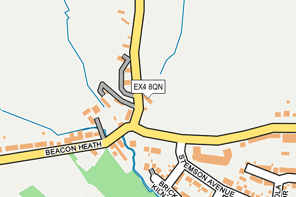 EX4 8QN map - OS OpenMap – Local (Ordnance Survey)