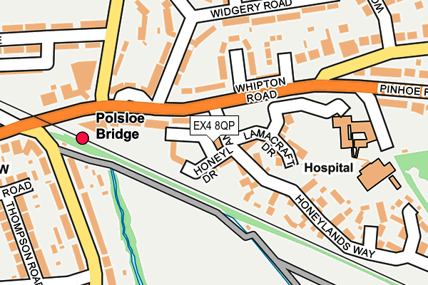 EX4 8QP map - OS OpenMap – Local (Ordnance Survey)