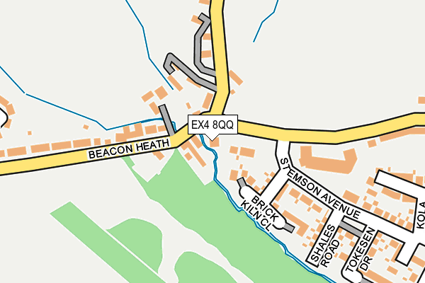 EX4 8QQ map - OS OpenMap – Local (Ordnance Survey)