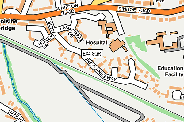 EX4 8QR map - OS OpenMap – Local (Ordnance Survey)