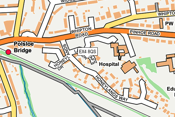 EX4 8QS map - OS OpenMap – Local (Ordnance Survey)