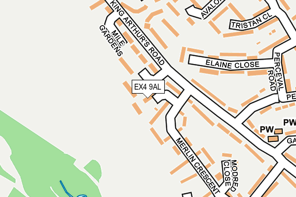 EX4 9AL map - OS OpenMap – Local (Ordnance Survey)