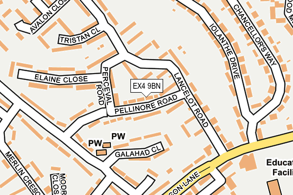 EX4 9BN map - OS OpenMap – Local (Ordnance Survey)