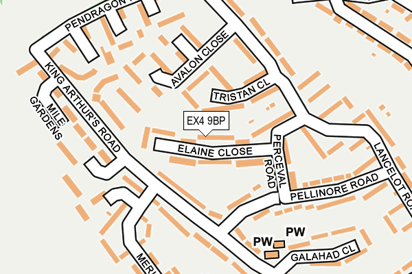 EX4 9BP map - OS OpenMap – Local (Ordnance Survey)