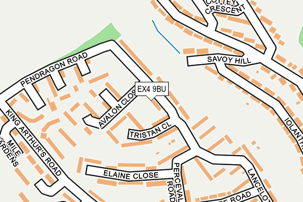 EX4 9BU map - OS OpenMap – Local (Ordnance Survey)