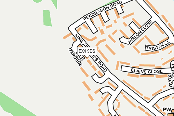 EX4 9DS map - OS OpenMap – Local (Ordnance Survey)