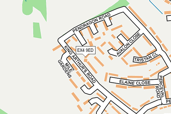 EX4 9ED map - OS OpenMap – Local (Ordnance Survey)