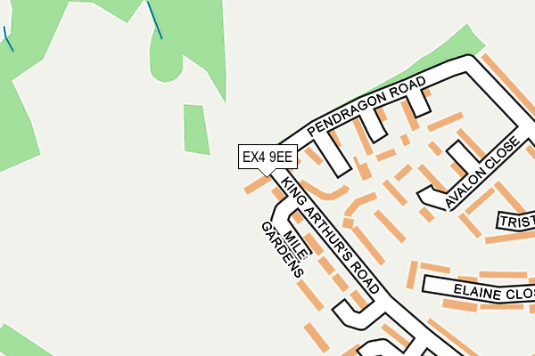 EX4 9EE map - OS OpenMap – Local (Ordnance Survey)