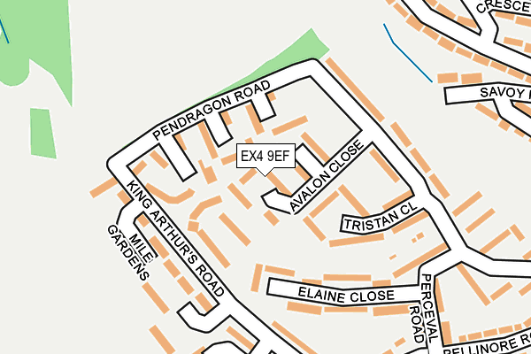 EX4 9EF map - OS OpenMap – Local (Ordnance Survey)