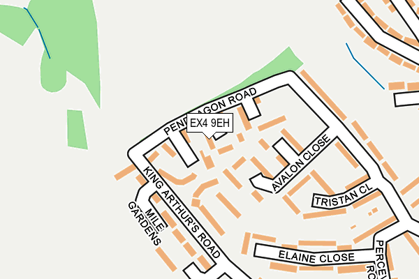 EX4 9EH map - OS OpenMap – Local (Ordnance Survey)