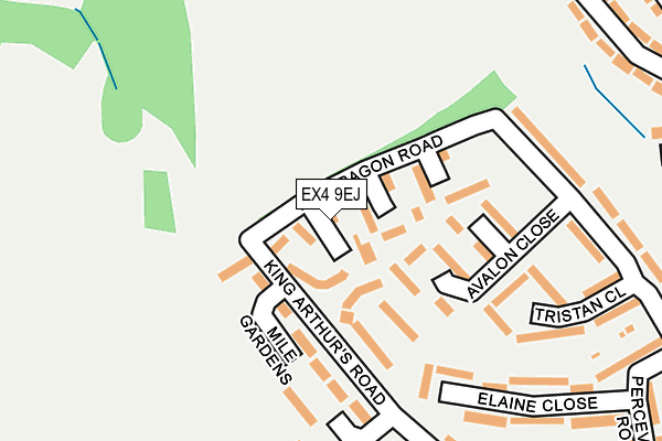 EX4 9EJ map - OS OpenMap – Local (Ordnance Survey)