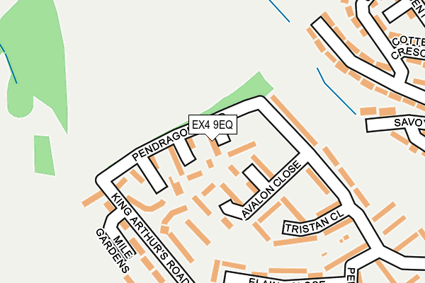 EX4 9EQ map - OS OpenMap – Local (Ordnance Survey)
