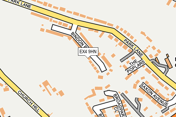 EX4 9HN map - OS OpenMap – Local (Ordnance Survey)
