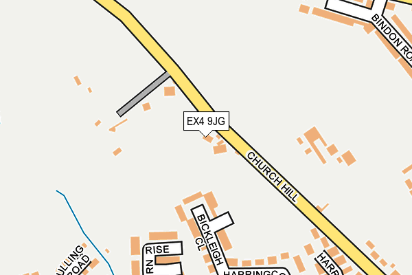 EX4 9JG map - OS OpenMap – Local (Ordnance Survey)