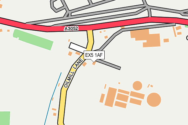 EX5 1AF map - OS OpenMap – Local (Ordnance Survey)