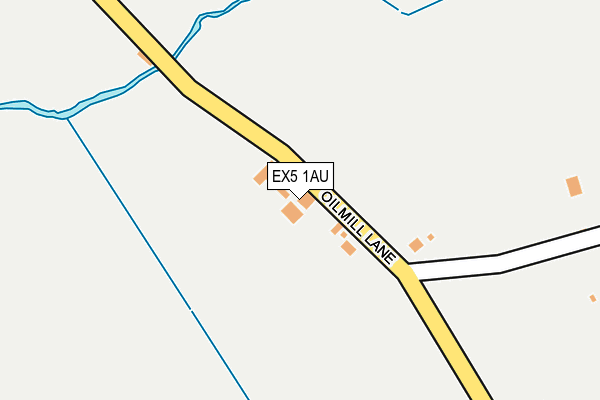 EX5 1AU map - OS OpenMap – Local (Ordnance Survey)