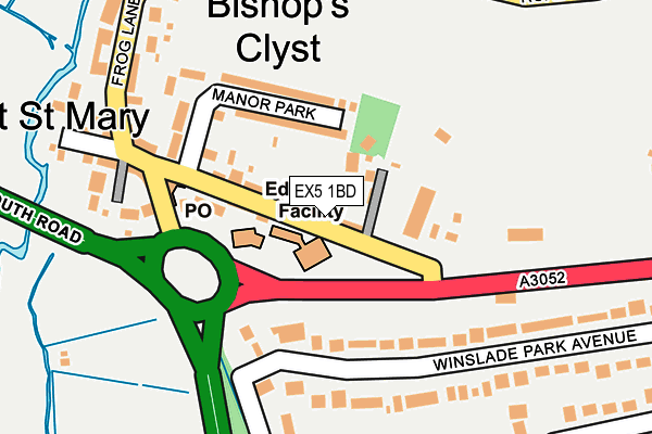 EX5 1BD map - OS OpenMap – Local (Ordnance Survey)