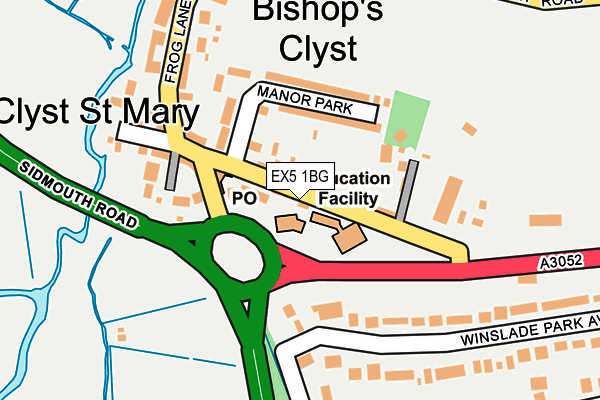EX5 1BG map - OS OpenMap – Local (Ordnance Survey)