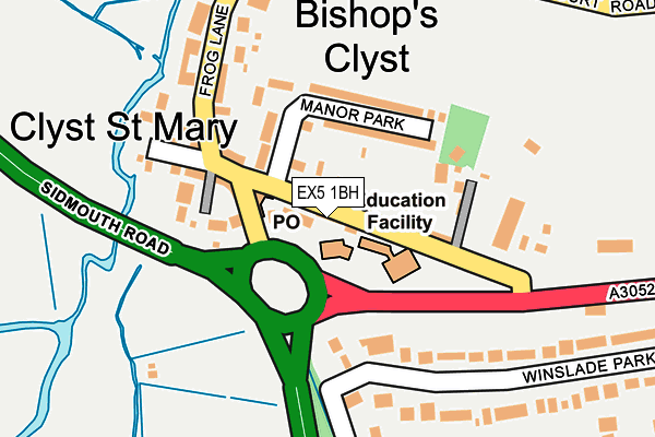 EX5 1BH map - OS OpenMap – Local (Ordnance Survey)