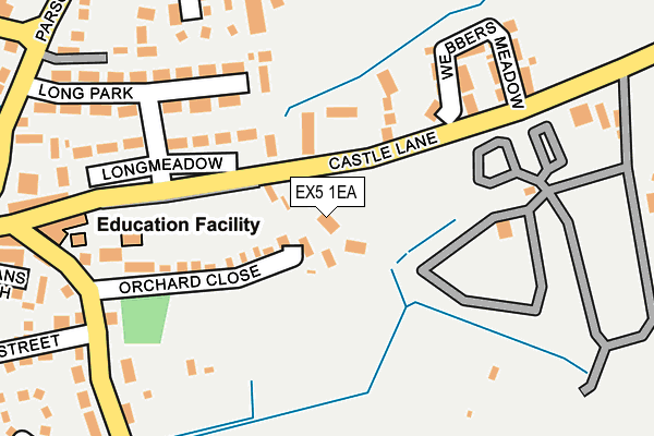 EX5 1EA map - OS OpenMap – Local (Ordnance Survey)