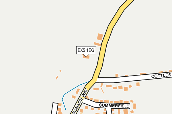 EX5 1EG map - OS OpenMap – Local (Ordnance Survey)
