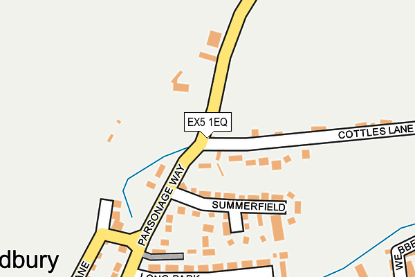 EX5 1EQ map - OS OpenMap – Local (Ordnance Survey)