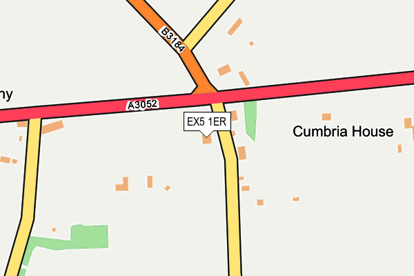 EX5 1ER map - OS OpenMap – Local (Ordnance Survey)