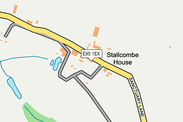 EX5 1EX map - OS OpenMap – Local (Ordnance Survey)