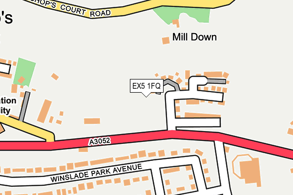 EX5 1FQ map - OS OpenMap – Local (Ordnance Survey)