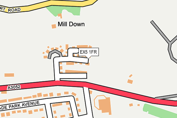 EX5 1FR map - OS OpenMap – Local (Ordnance Survey)